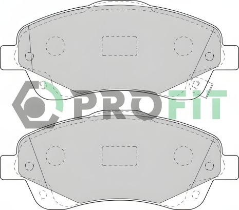 Гальмівний колодковий комплект TOYOTA Corolla, TOYOTA Avensis, PROFIT (50001648) Гальмівний колодковий комплект TOYOTA Corolla, TOYOTA Avensis, PROFIT (50001648)