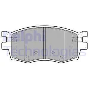 Комплект гальмівних колодок HYUNDAI i20, KIA RIO, HYUNDAI ACCENT, DELPHI (LP1951)