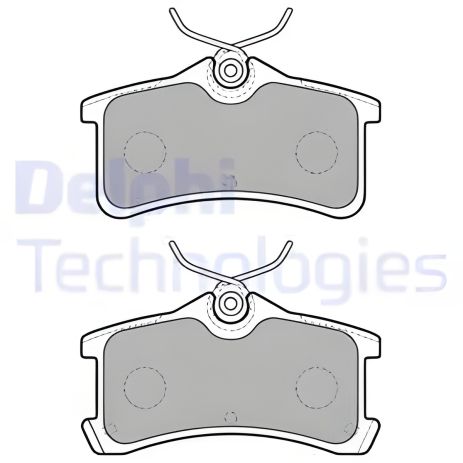 Гальмівних колодок комплект TOYOTA COROLLA, TOYOTA AVENSIS, DELPHI (LP1917)