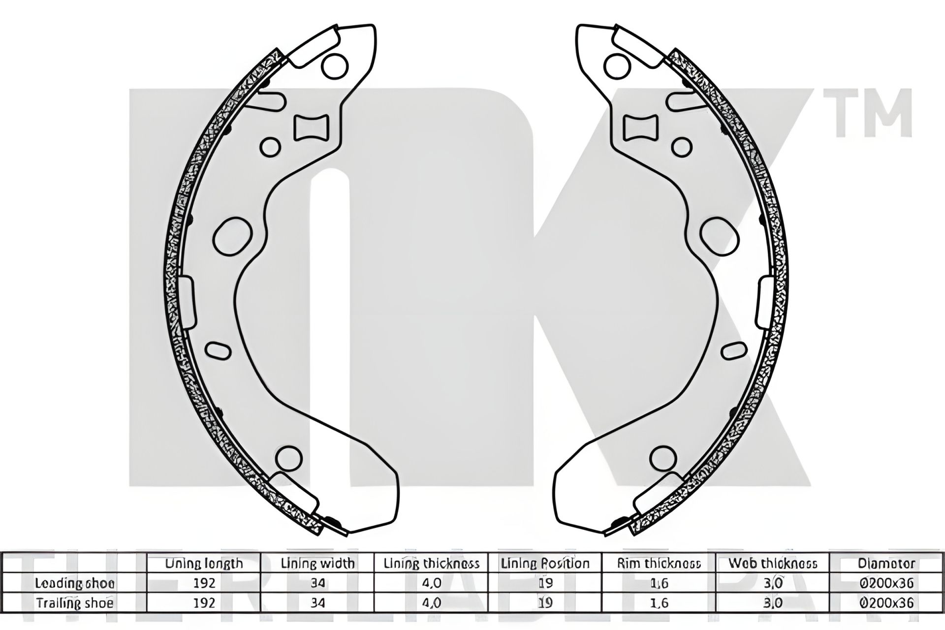 Гальмівних колодок комплект MAZDA 323, NK (2732611) Гальмівних колодок комплект MAZDA 323, NK (2732611)