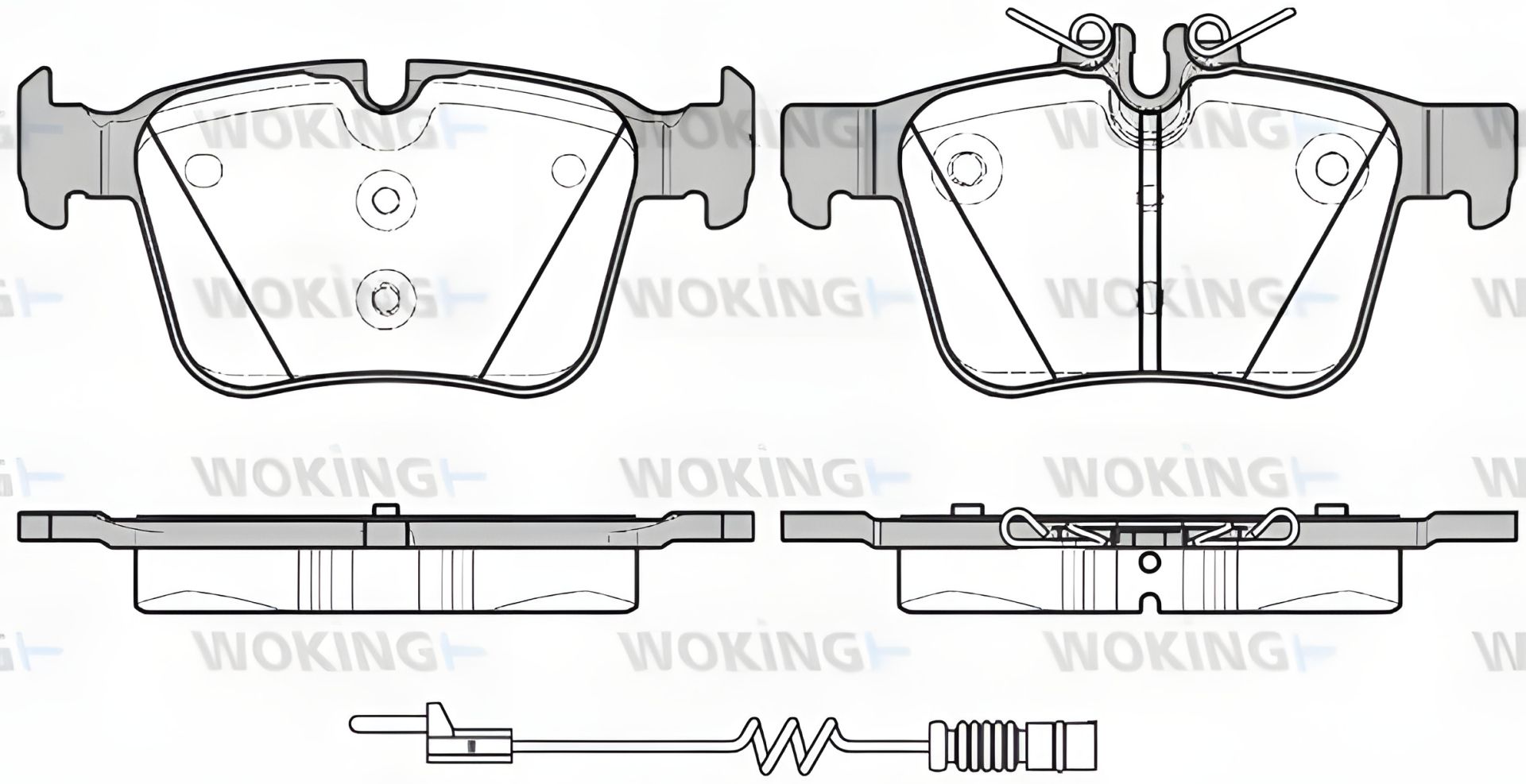 Комплект тормозных колодок MB C-CLASS, WOKING (P1416320) Комплект тормозных колодок MB C-CLASS, WOKING (P1416320)