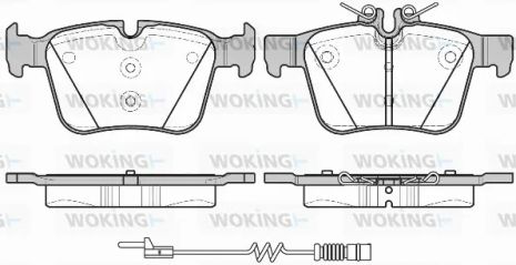 Комплект тормозных колодок MB C-CLASS, WOKING (P1416320)