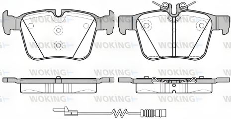 Гальмівних колодок комплект MB C-CLASS, WOKING (P1416320) Гальмівних колодок комплект MB C-CLASS, WOKING (P1416320)