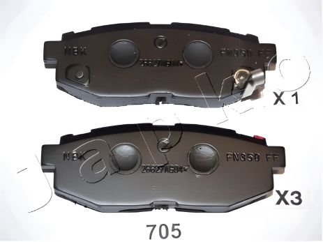 Гальмівні колодки комплект TOYOTA GT, SUBARU FORESTER, SUBARU BRZ, JAPKO (51705)