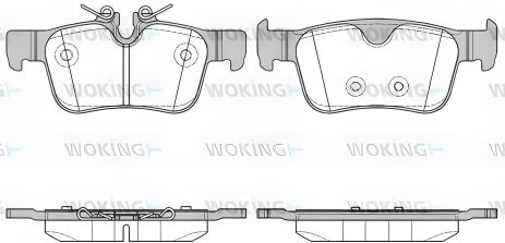 Гальмівних колодок комплект VOLVO S90, VOLVO V90, WOKING (P1451310) Гальмівних колодок комплект VOLVO S90, VOLVO V90, WOKING (P1451310)