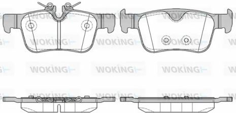 Комплект гальмівних колодок VOLVO S90, VOLVO V90, WOKING (P1451310)