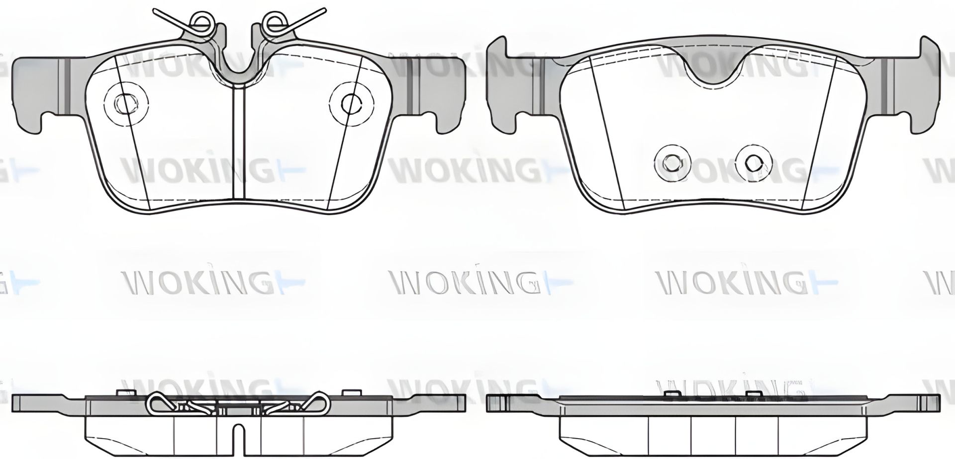 Гальмівних колодок комплект VOLVO S90, VOLVO V90, WOKING (P1451310) Гальмівних колодок комплект VOLVO S90, VOLVO V90, WOKING (P1451310)