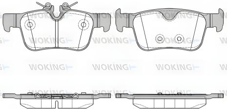 Гальмівних колодок комплект VOLVO S90, VOLVO V90, WOKING (P1451310) Гальмівних колодок комплект VOLVO S90, VOLVO V90, WOKING (P1451310)