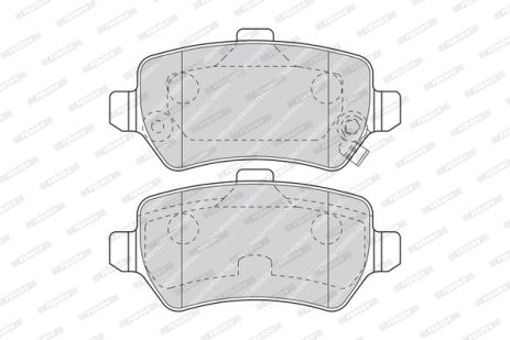 Комплект тормозных колодок KIA VENGA, CHRYSLER CONCORDE, CHEVROLET CORSA, FERODO (FDB1521W) Комплект тормозных колодок KIA VENGA, CHRYSLER CONCORDE, CHEVROLET CORSA, FERODO (FDB1521W)