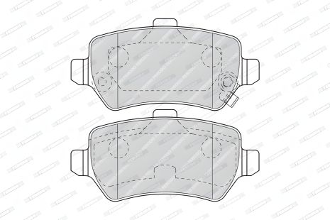 Гальмівні колодки для KIA VENGA, FERODO (FDB1521W)