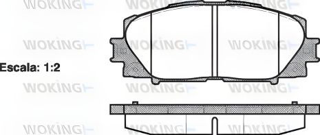 Комплект колодок гальмівних HAVAL H1, GREAT WALL, TOYOTA YARIS, WOKING (P1324300) Комплект колодок гальмівних HAVAL H1, GREAT WALL, TOYOTA YARIS, WOKING (P1324300)