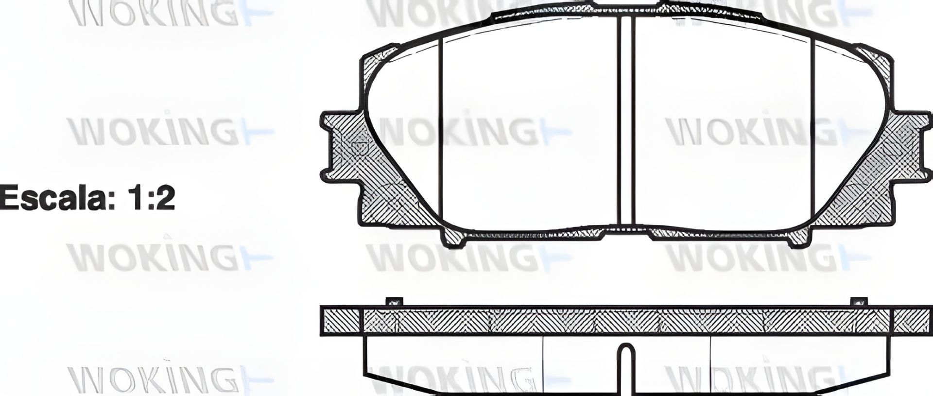 Комплект колодок гальмівних HAVAL H1, GREAT WALL, TOYOTA YARIS, WOKING (P1324300) Комплект колодок гальмівних HAVAL H1, GREAT WALL, TOYOTA YARIS, WOKING (P1324300)