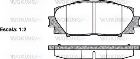 Комплект колодок гальмівних HAVAL H1, GREAT WALL, TOYOTA YARIS, WOKING (P1324300) Комплект колодок гальмівних HAVAL H1, GREAT WALL, TOYOTA YARIS, WOKING (P1324300)