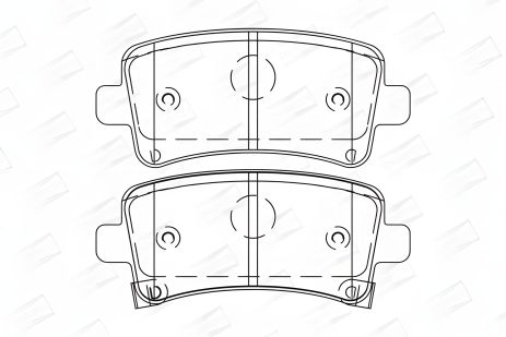 Тормозные колодки комплект CHEVROLET MALIBU, SAAB 9-5, OPEL INSIGNIA, CHAMPION (573313CH)
