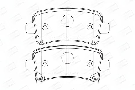 Тормозные колодки комплект CHEVROLET MALIBU, SAAB 9-5, OPEL INSIGNIA, CHAMPION (573313CH)