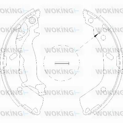 Комплект гальмівних колодок HYUNDAI GETZ, CHRYSLER SARATOGA, CHRYSLER LE, WOKING (Z419300)