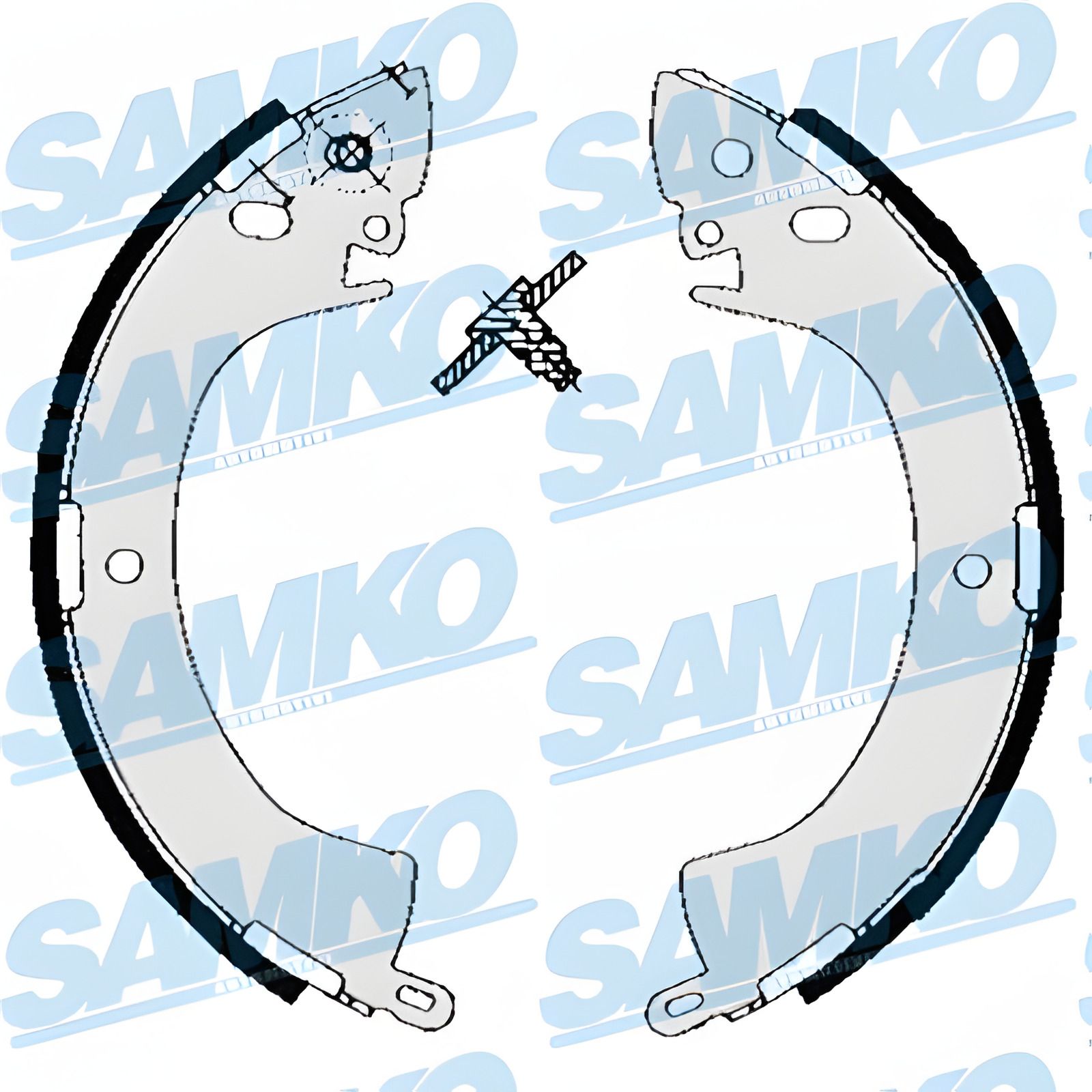 Комплект гальмівних колодок для MITSUBISHI DELICA, L400 від SAMKO (85240) Комплект гальмівних колодок для MITSUBISHI DELICA, L400 від SAMKO (85240)