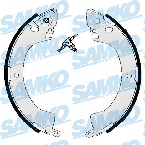Комплект задних тормозных колодок MITSUBISHI DELICA, L400, SAMKO (85240) Комплект задних тормозных колодок MITSUBISHI DELICA, L400, SAMKO (85240)