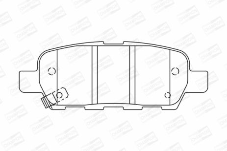 Комплект гальмівних колодок RENAULT KOLEOS, SUZUKI GRAND VITARA, INFINITI G, CHAMPION (572501CH)