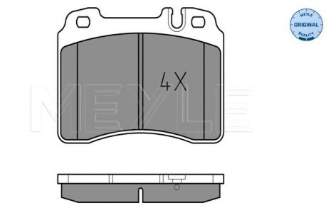 Комплект гальмівних колодок MB E-CLASS, MB CLK, MB C-CLASS, MEYLE (0252115317)