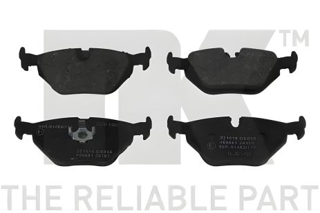 Набір гальмівних колодок BMW Z4, BMW 3, BMW Z3, NK (221516) Набір гальмівних колодок BMW Z4, BMW 3, BMW Z3, NK (221516)