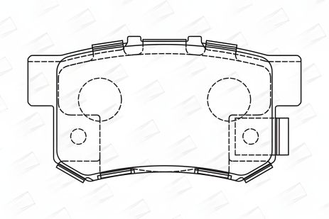 SUZUKI KIZASHI, HONDA ODYSSEY, HONDA CIVIC гальмівних колодок комплект, CHAMPION (573375CH)