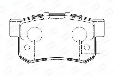 SUZUKI KIZASHI, HONDA ODYSSEY, HONDA CIVIC гальмівних колодок комплект, CHAMPION (573375CH)