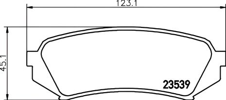 Гальмівні колодки комплект для LEXUS LX, TOYOTA LAND CRUISER від NISSHINBO (NP1029)