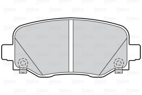 Комплект гальмівних колодок FIAT 500X, JEEP COMPASS, JEEP RENEGADE, VALEO (302202)