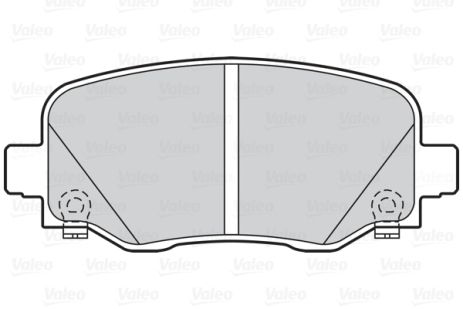 Комплект тормозных колодок FIAT 500X, JEEP COMPASS, JEEP RENEGADE, VALEO (302202)
