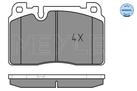 Комплект тормозных колодок AUDI Q5, MEYLE (0252564316)