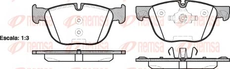 Комплект гальмівних колодок BMW X6, VW TIGUAN, BMW X5, REMSA (129700) Комплект гальмівних колодок BMW X6, VW TIGUAN, BMW X5, REMSA (129700)