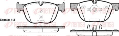 Комплект тормозных колодок BMW X6, VW TIGUAN, BMW X5, REMSA (129700)