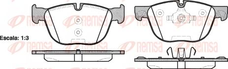 Комплект тормозных колодок BMW X6, VW TIGUAN, BMW X5, REMSA (129700) Комплект тормозных колодок BMW X6, VW TIGUAN, BMW X5, REMSA (129700)