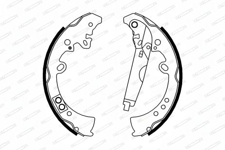 Комплект тормозных колодок MAHINDRA GOA, TOYOTA HILUX, FERODO (FSB4010)