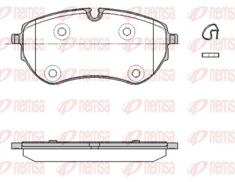 Комплект тормозных колодок VW AMAROK, REMSA (185300)