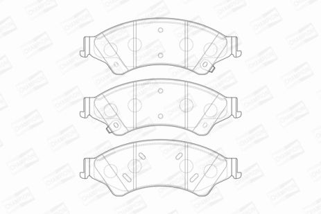 Комплект тормозных колодок для FORD RANGER, CHAMPION (573449CH)