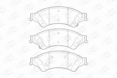 Комплект тормозных колодок для FORD RANGER, CHAMPION (573449CH)
