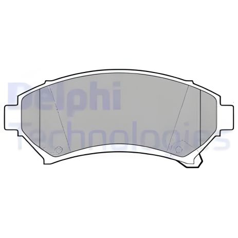 Комплект гальмівних колодок CHEVROLET TRANS, OPEL SINTRA, DELPHI (LP1609) Комплект гальмівних колодок CHEVROLET TRANS, OPEL SINTRA, DELPHI (LP1609)