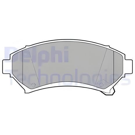 Комплект гальмівних колодок CHEVROLET TRANS, OPEL SINTRA, DELPHI (LP1609) Комплект гальмівних колодок CHEVROLET TRANS, OPEL SINTRA, DELPHI (LP1609)