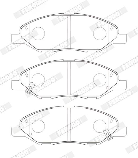 Тормозные колодки, комплект для Nissan Tiida, Micra, и Note, FERODO (FDB5303)