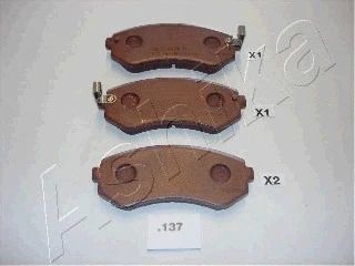 Комплект тормозных колодок NISSAN PATROL, NISSAN ALMERA, NISSAN 240SX, ASHIKA (5101137)
