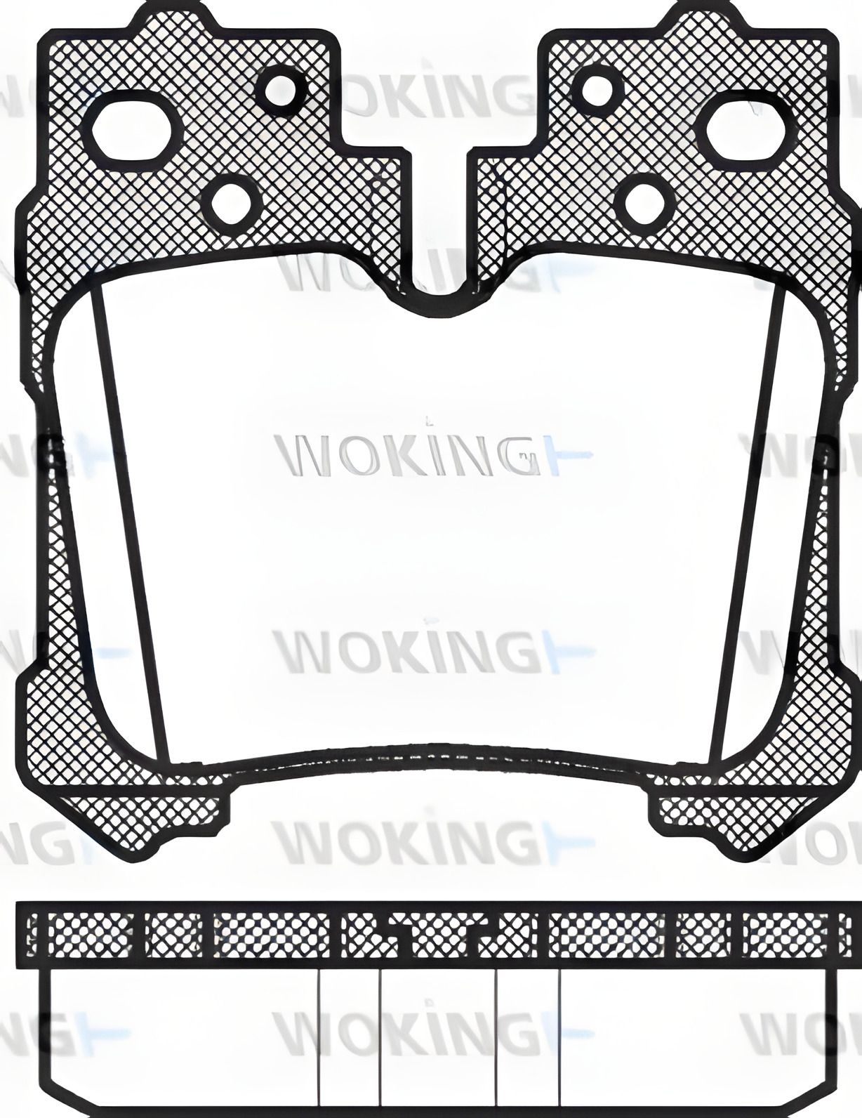 Комплект гальмівних колодок LEXUS LS, WOKING (P1221300) Комплект гальмівних колодок LEXUS LS, WOKING (P1221300)