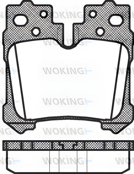 Комплект тормозных колодок LEXUS LS, WOKING (P1221300) Комплект тормозных колодок LEXUS LS, WOKING (P1221300)