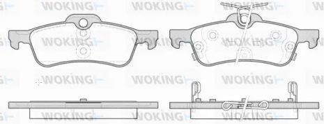Комплект гальмівних колодок HONDA CIVIC, WOKING (P962312)