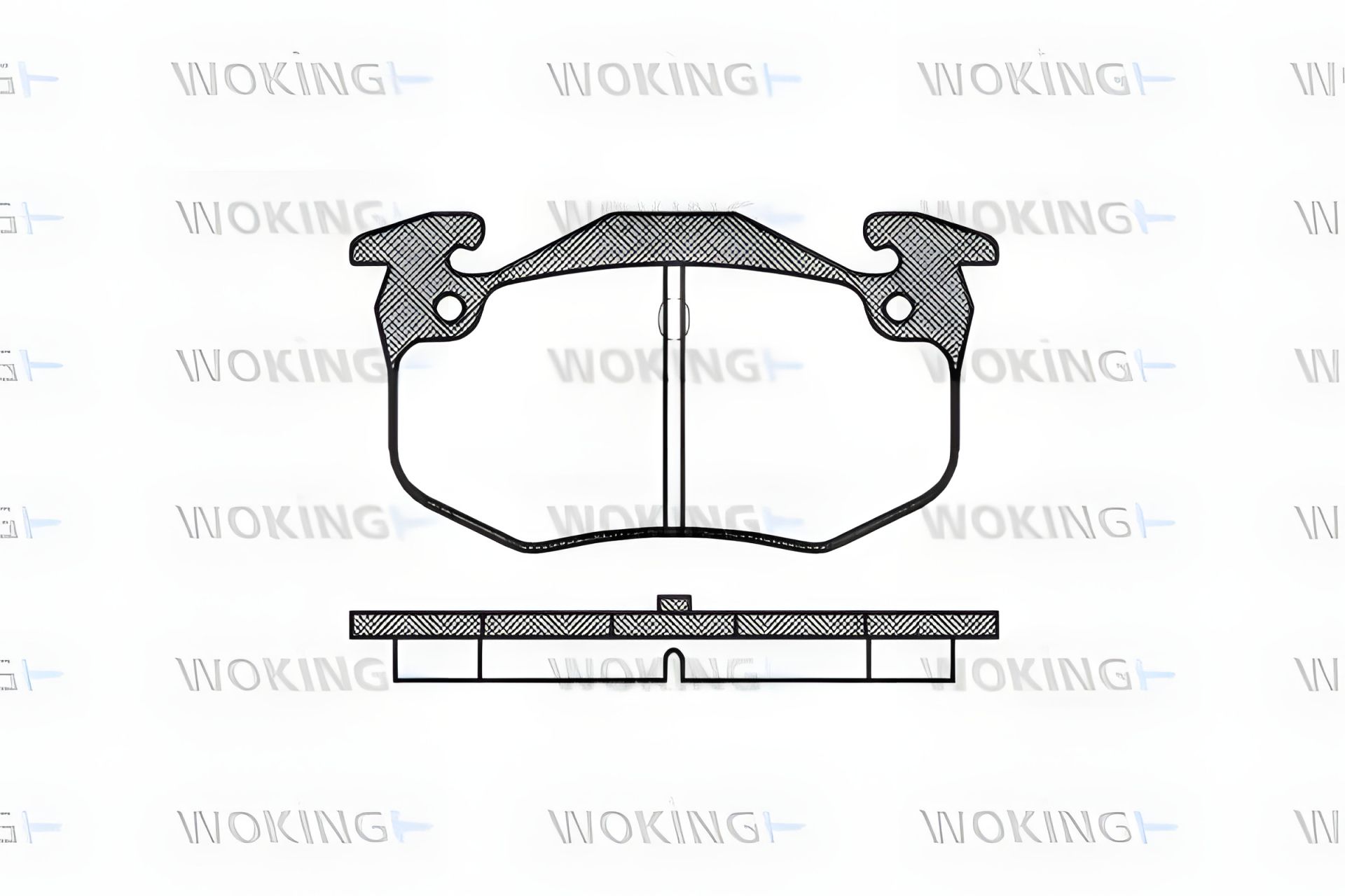 Комплект гальмівних колодок RENAULT 9, FENGSHEN S30, PEUGEOT 206, WOKING (P044360) Комплект гальмівних колодок RENAULT 9, FENGSHEN S30, PEUGEOT 206, WOKING (P044360)