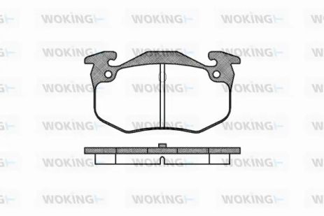 Комплект гальмівних колодок RENAULT 9, FENGSHEN S30, PEUGEOT 206, WOKING (P044360)