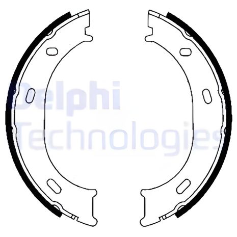 Гальма стоянки комплект колодок для VW LT, MB G-CLASS, MB SPRINTER, DELPHI (LS1905) Гальма стоянки комплект колодок для VW LT, MB G-CLASS, MB SPRINTER, DELPHI (LS1905)