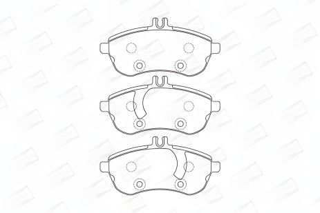 CHAMPION 573257CH Комплект гальмівних колодок MB C-CLASS, E-CLASS, SLK