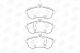 Комплект тормозных колодок MB C-CLASS, MB E-CLASS, MB SLK, CHAMPION (573257CH)